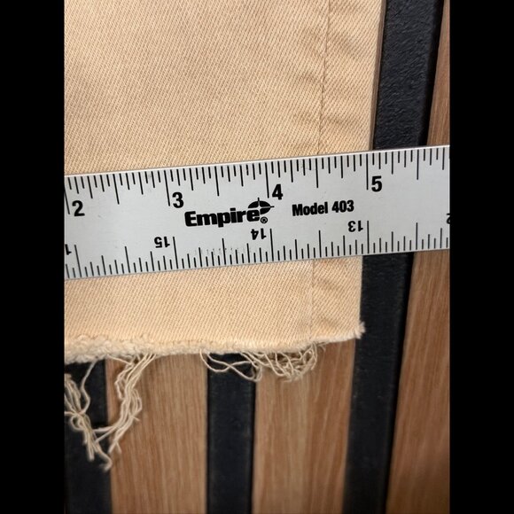 Mother Jeans 28 Womens Beige Khaki Stretch Skinny Ankle Fray Low Rise - Picture 6 of 10